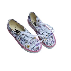 Vans Kids' Unicorn Print Sneakers - White and Pink NWOB